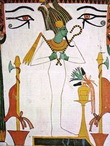 Osiris de la Tumba de Sennedjem, c.1290 a.C. de Egyptian 19th Dynasty